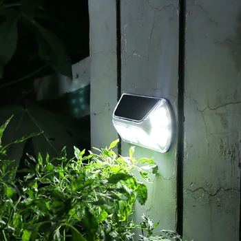 Светодиодный солнечный настенный светильник с индукцией человеческого тела IP65, водонепроницаемый наружный светильник, литиевая батарея 3,7 В 1200 мА с садовым освещением во внутреннем дворе