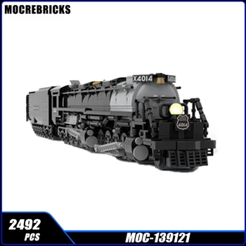 Серия Traffic Transport Union Pacific 4014 Big Boy MOC Черный поезд Строительные блоки Модель Кирпича Дисплей Креативные детские игрушки