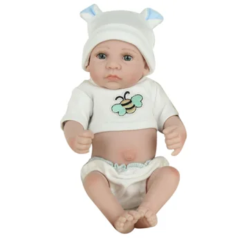 Силиконовая Очаровательная Кукла Reborn Baby Collection Art 28 см Моделирование Куклы-Перерожденцы Притворяются, Что Играют Реалистичные Куклы-Перерожденцы Успокаивают Игрушки