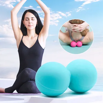 Силиконовые мячи для фитнеса и массажа, Спортивный Мяч для йоги в форме Арахиса, Прочный ПВХ, Снимающий стресс с тела и рук.