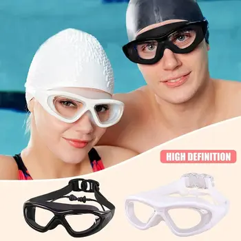 Силиконовые очки для плавания при близорукости Герметичные для плавания