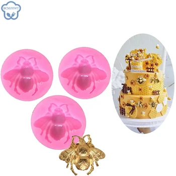 Силиконовые формы для пчелиных конфет, шоколада, пасты, 3D-формы для украшения кексов 