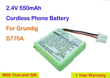 Сменный аккумулятор для беспроводного телефона Cameron Sino емкостью 550 мАч SN1352 для Grundig D770A