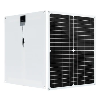 Солнечные панели 18 В 30 Вт гибкая солнечная панель с двойным USB-портом постоянного тока 12 В/5 В для зарядки аккумулятора телефона для путешествий на открытом воздухе, кемпинга