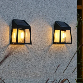 Солнечный Уличный садовый светильник Солнечный настенный светильник для дома, виллы, балкона, настенный светильник для террасы, декоративные атмосферные светильники, энергосберегающие