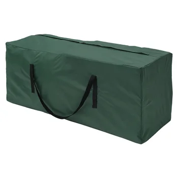 Сумка для хранения подушек для садовой мебели, защита от солнца, износостойкая, сверхпрочная сумка для мебели из ткани Оксфорд 210D, 46x18x20 дюймов