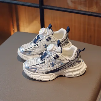Удобные дышащие теннисные туфли для мальчиков, Новинка 2023 года, Прочная легкая спортивная обувь для девочек, Высококачественные противоскользящие кроссовки для бега
