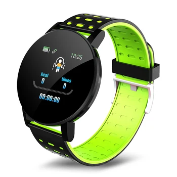 Умные часы 119S для измерения артериального давления в организме Smart Life Sport, фитнес-часы для мужчин и женщин, водонепроницаемые умные часы, трекер частоты сердечных сокращений для Android
