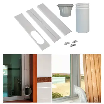 Уплотнитель окна для вытяжного шланга портативного кондиционера, Комплект для стеклоподъемников, Соединительная пластина для труб, Аксессуары для горизонтальных окон