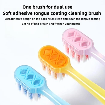 Цветная спиральная зубная щетка для волос в звездную точку, 3 упаковки бытовой мягкой зубной щетки для взрослых с широкой головкой для чистки волос