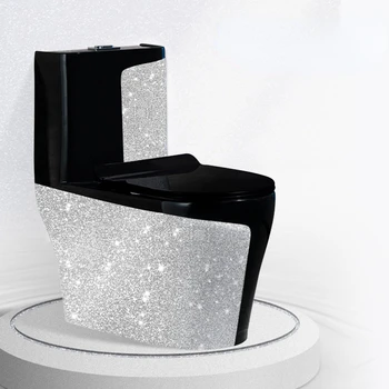 Черный керамический сифон для унитаза для перекачки бытовых унитазов, цветной туалет для творческих личностей, туалет для сидения на унитазе