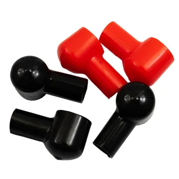 Черный, красный Изоляционный чехол для аккумулятора для автомобиля, морской, коммерческий, силовой спортивный инструмент, запчасти, защитный колпачок, качество 20ШТ