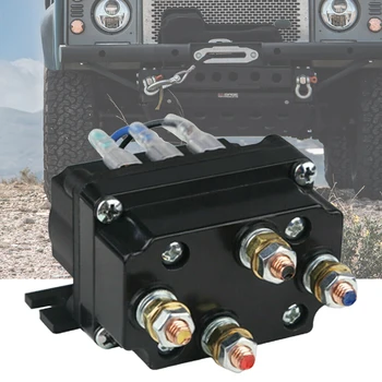 Электромагнитный контактор реле управления лебедкой 12V 250A, электромагнитное реле управления лебедкой, двойной беспроводной пульт дистанционного управления для Jeep ATV SUV